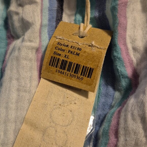 ESCAPE BY HABITAT Awning Stripe Dress Sz XL NWT - Picture 6 of 8